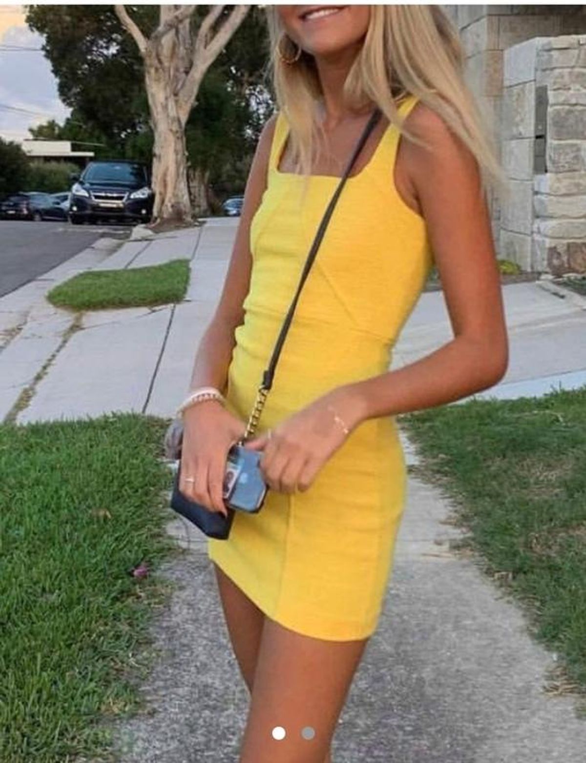 Bec & Bridge Cle'mence Mini Dress Yellow Size 8  - Image 4