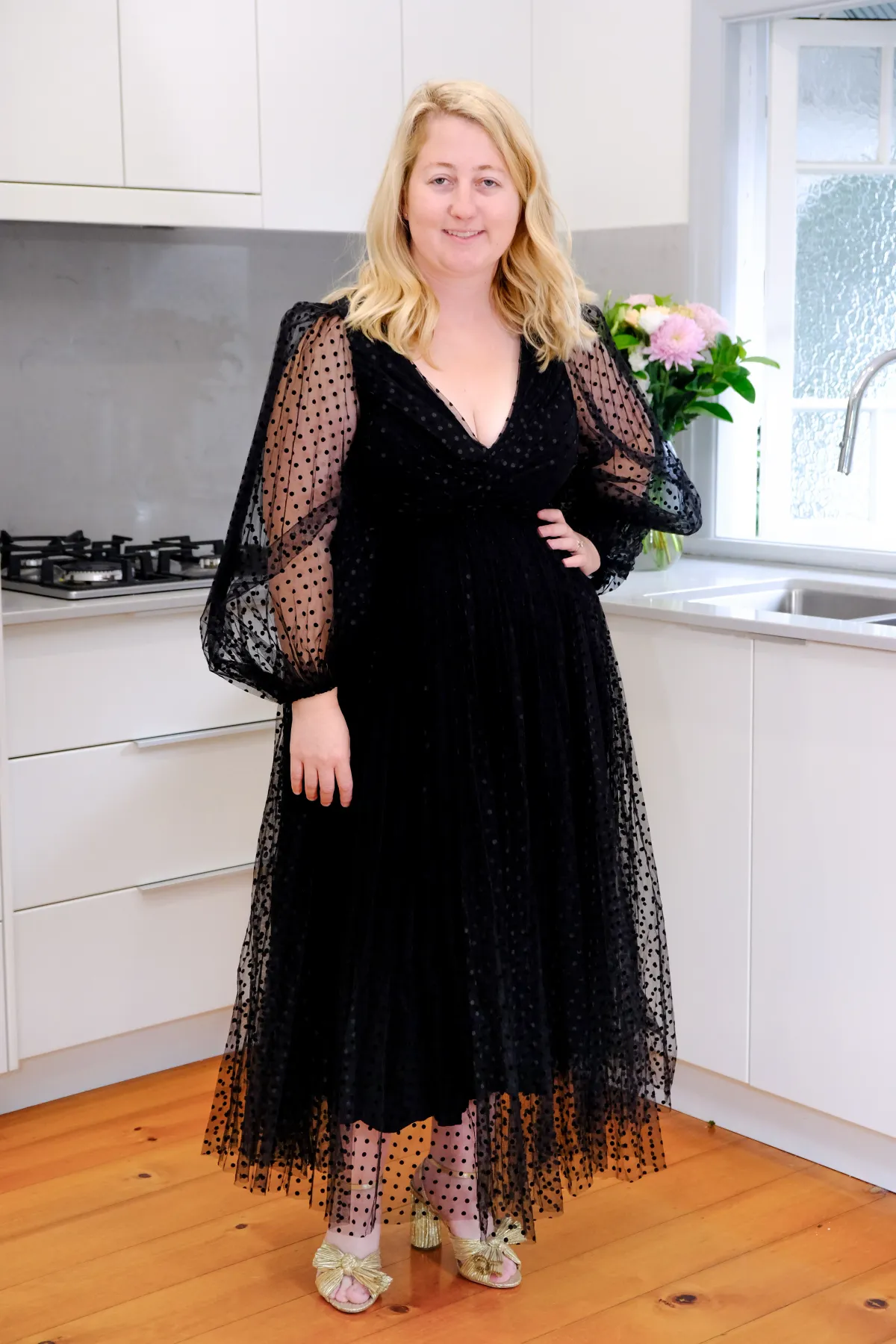 Zimmermann Lucky Pleated Polka Dot Ballet Dress Size 14 - Image 5