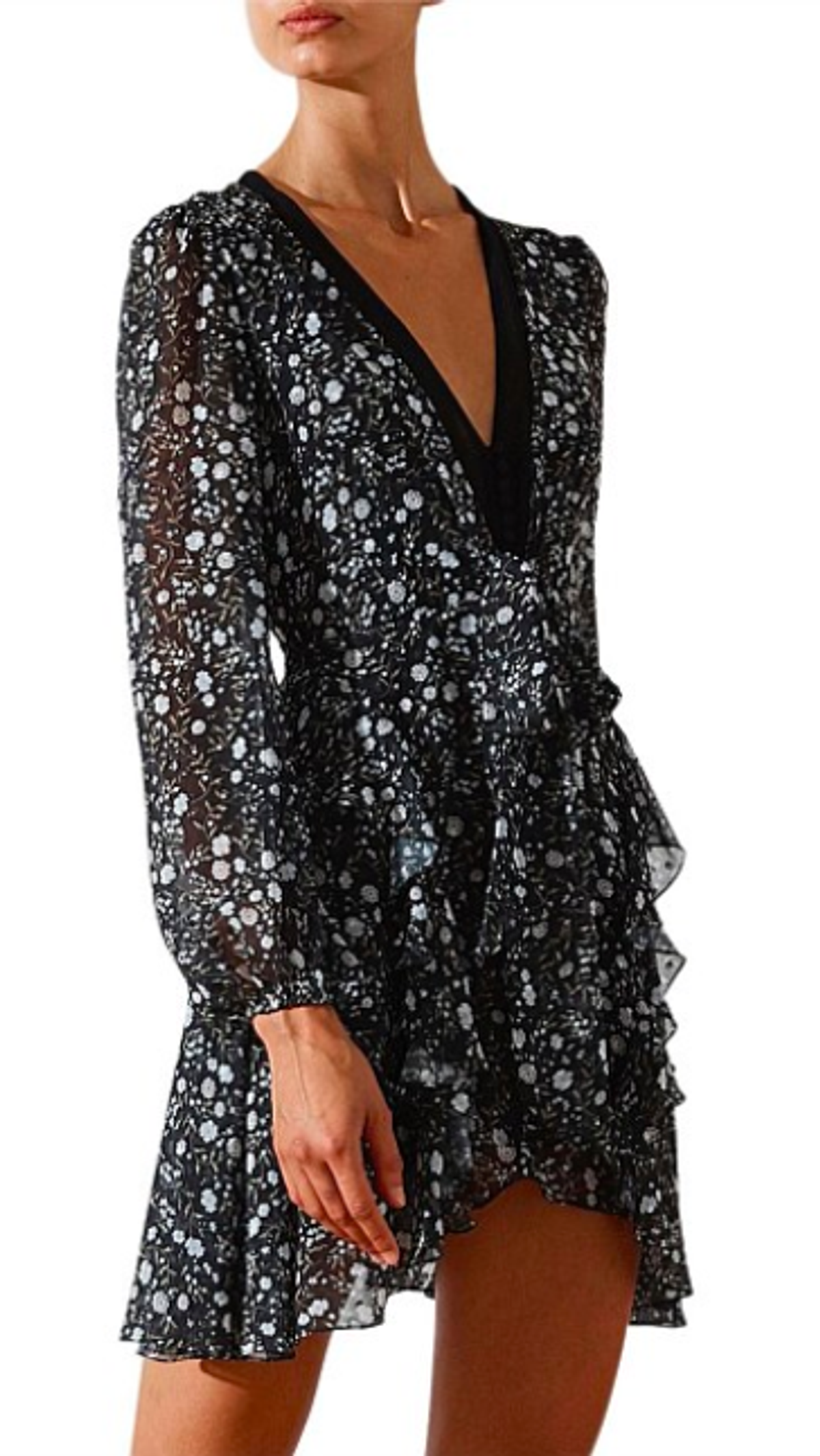 Jarrett Tie Front Mini Dress - Image 3