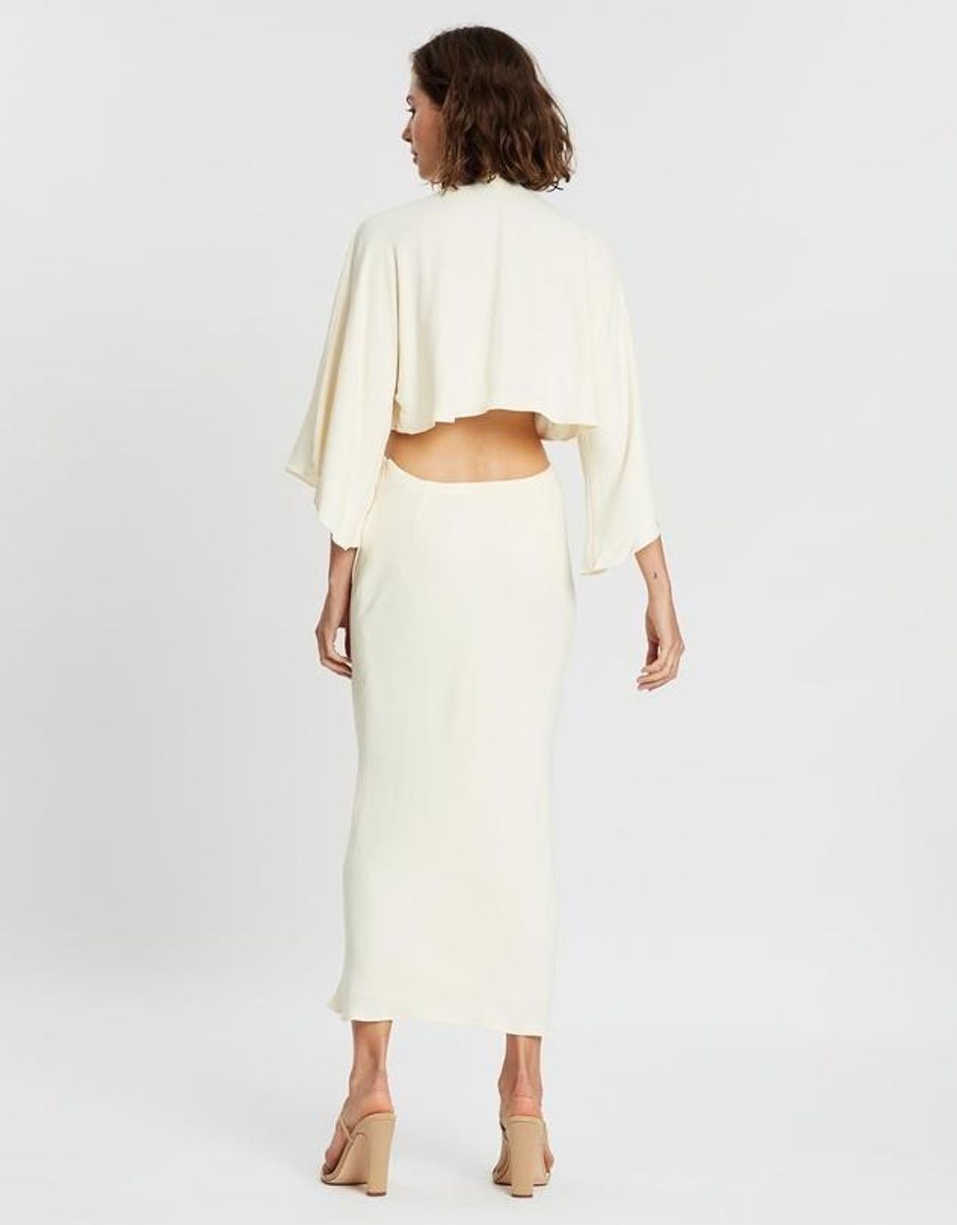 Shona Joy Lautner Tie Front Midi Dress Size 10 for rent on The Volte - main image