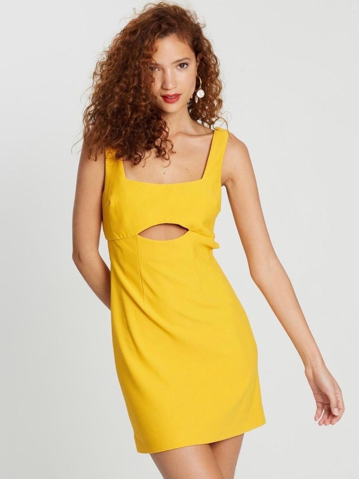 Finders keepers Nadia Mini Dress Yellow Size 14 - Image 1