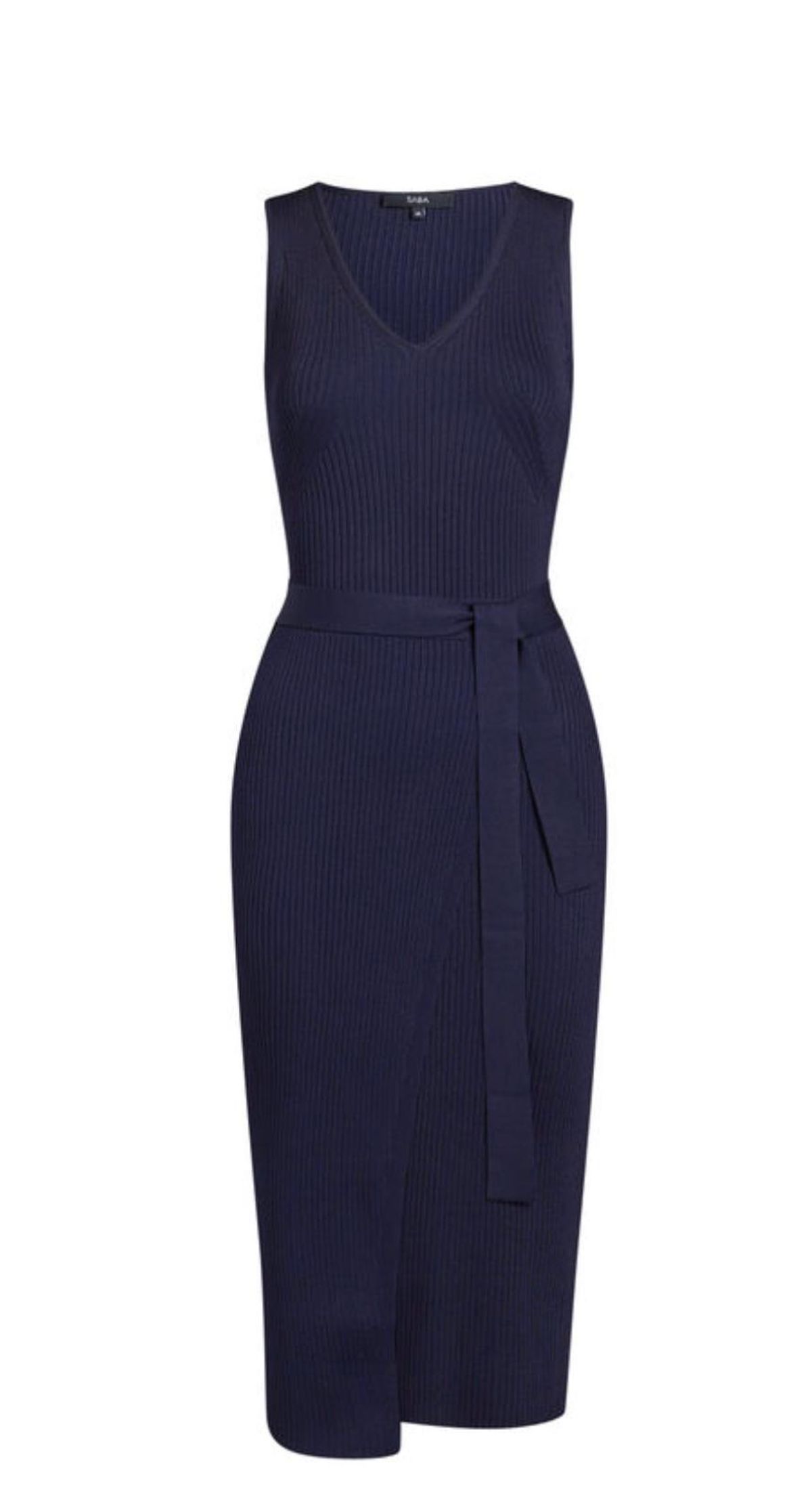 SABA Victoria Navy Knit Dress size 8 - Image 4