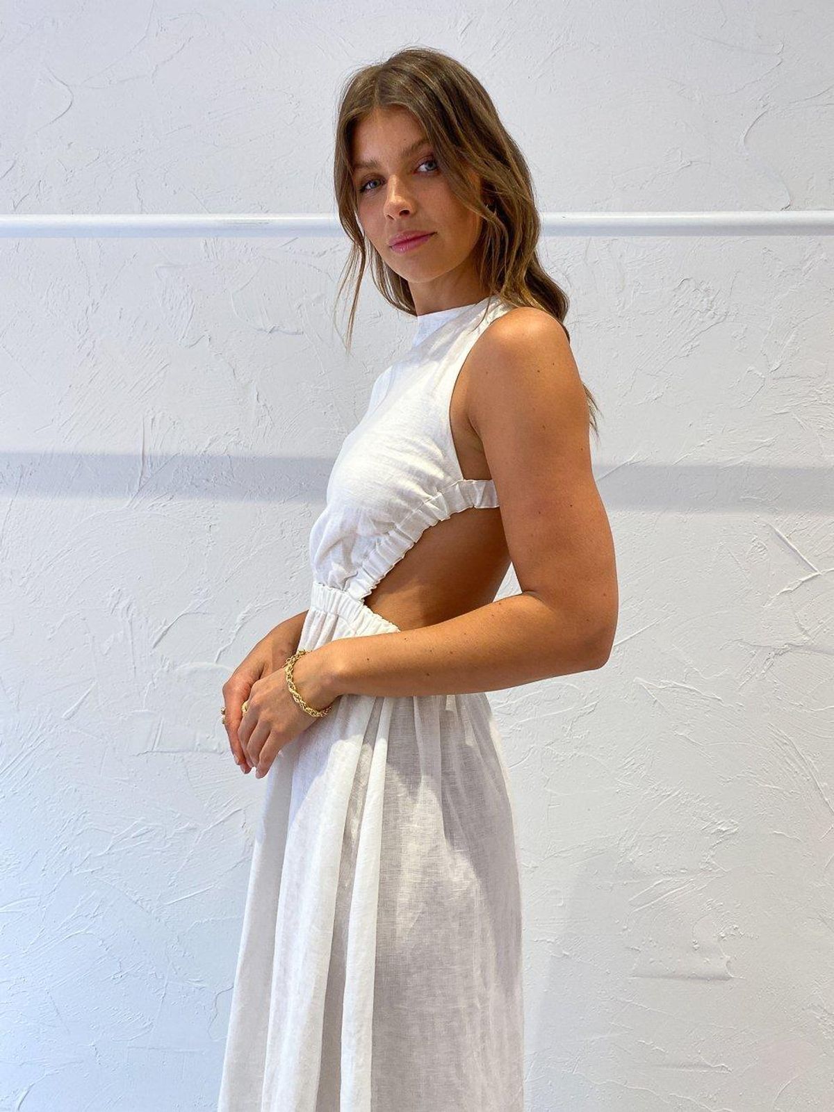 Sir the Label Alena Maxi Dress in Ivory Size XS / AU 6 - Image 4