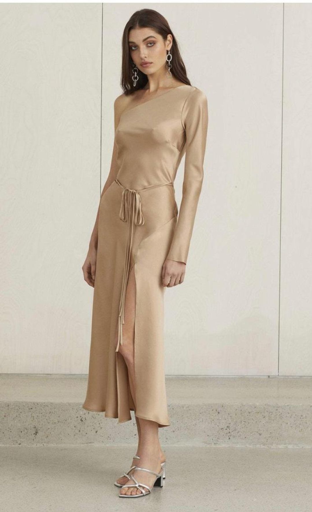 One shoulder classic dress for rent on The Volte - main image