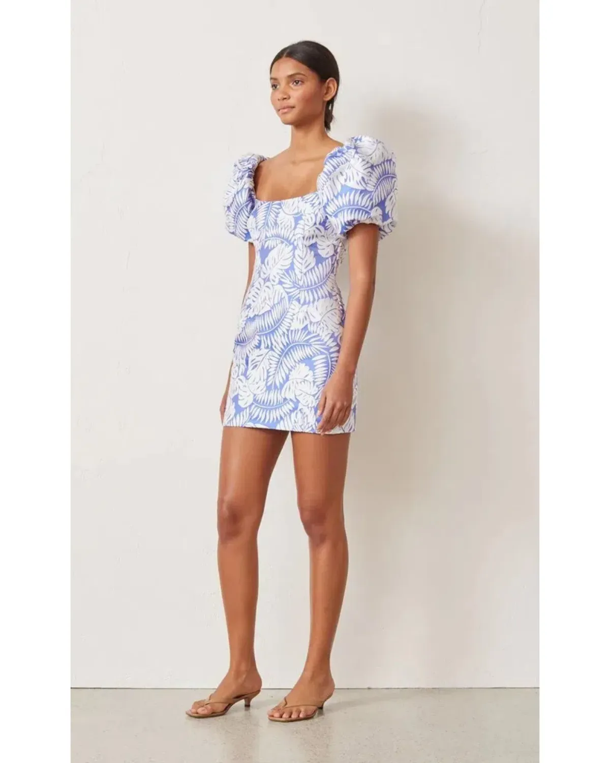 Bec & Bridge Banana Leaf Mini Dress Print Size AU 6 - Image 2