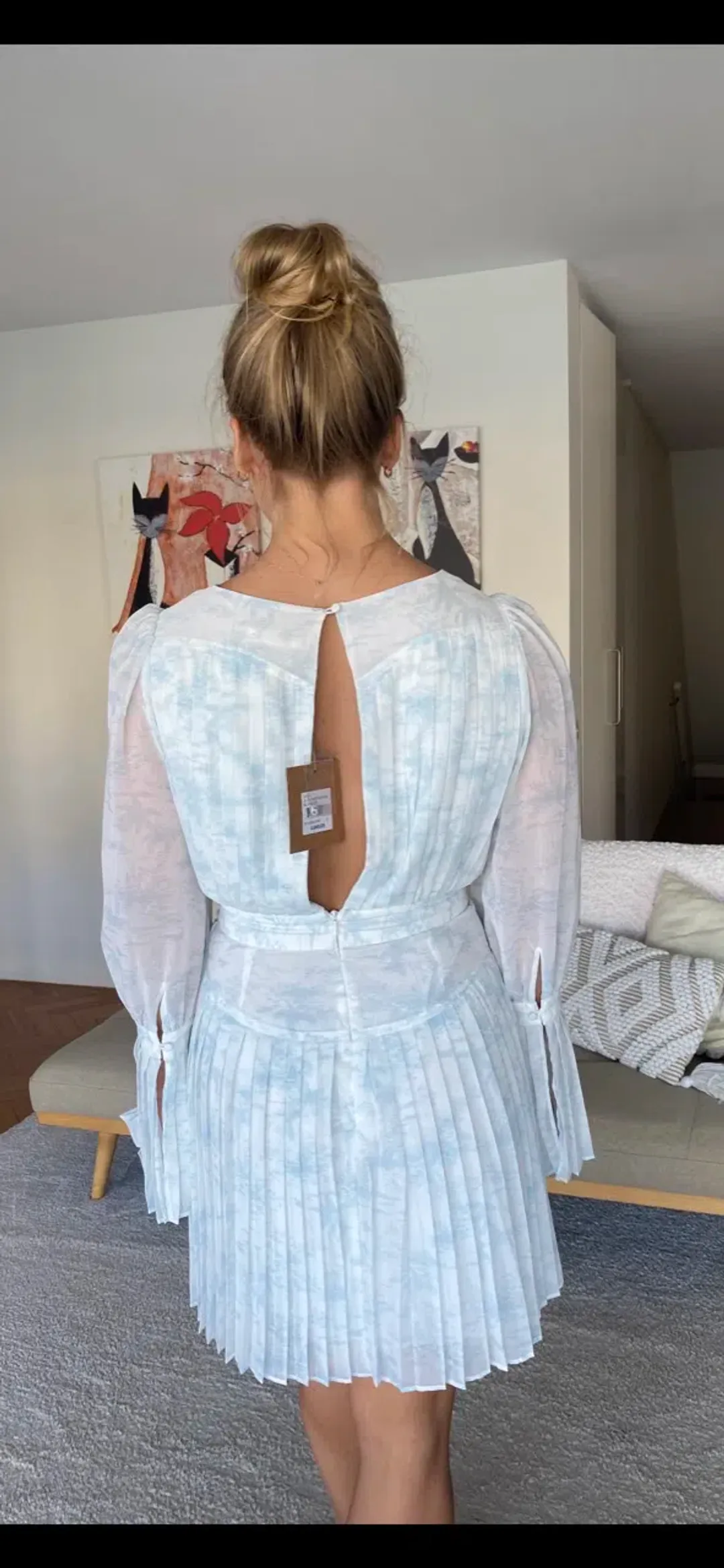 Stevie May Sky Settlement Mini Dress white Size 8 for rent on The Volte - main image