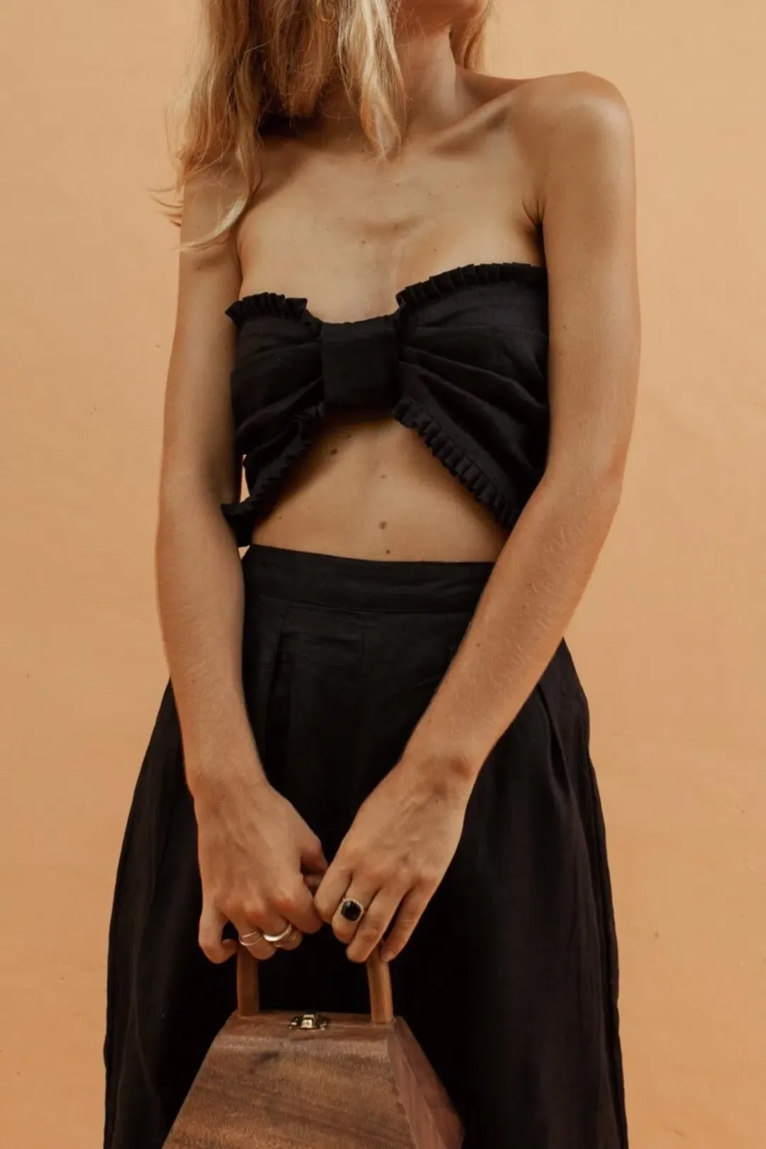 Posse The Label Alfie Jumpsuit Black Size 8 for rent on The Volte - main image