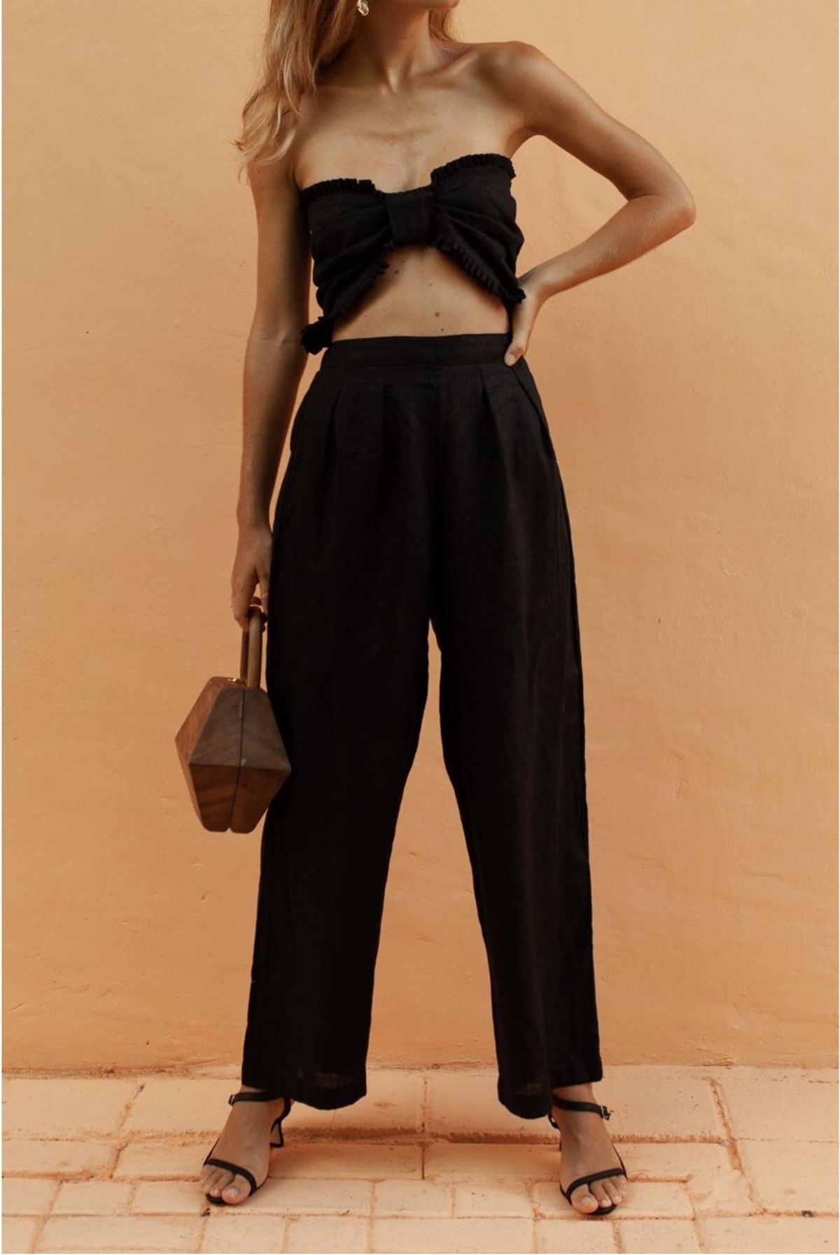 Posse The Label Alfie Jumpsuit Black Size 8 - Image 1