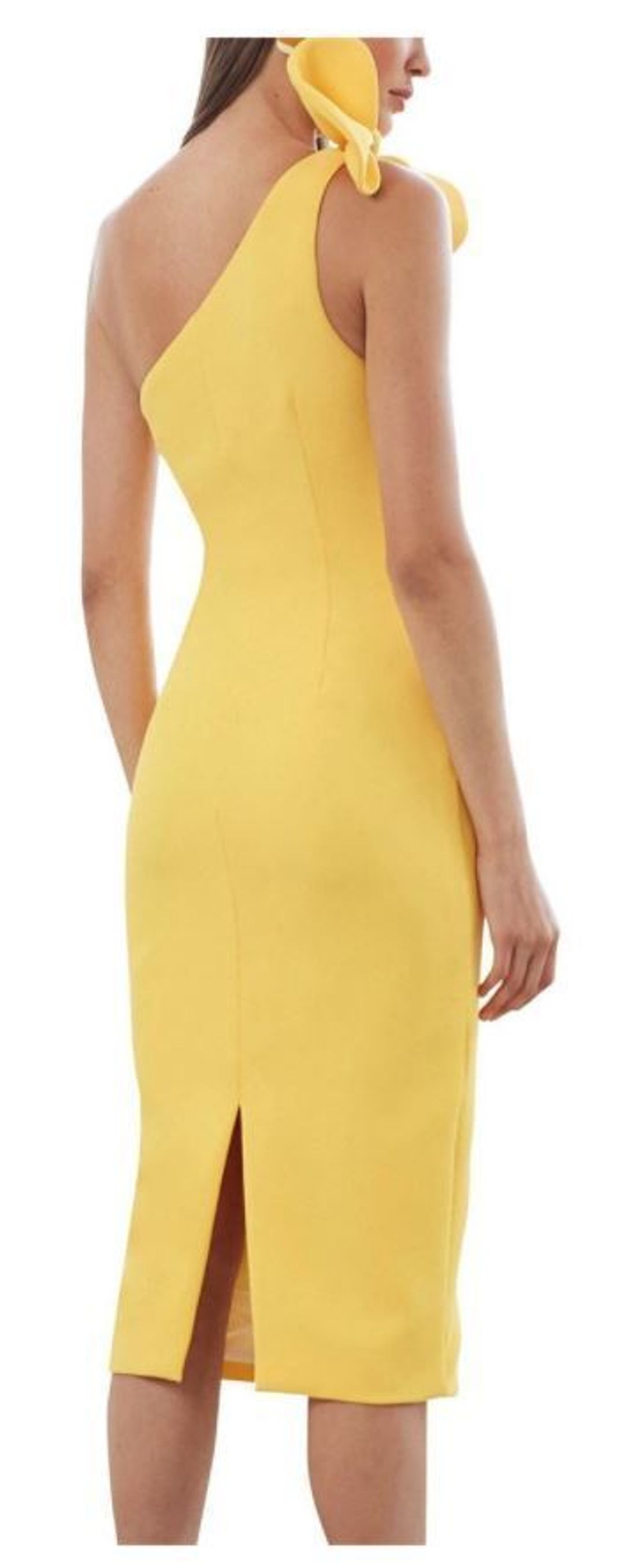 By Johnny Pollen Tie Midi Dress Size 6 for rent on The Volte - main image