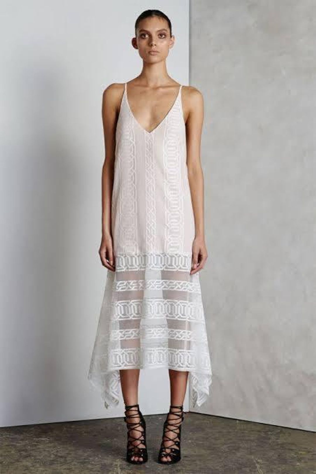 Shona Joy Lace Slip Dress Size 8 for rent on The Volte - main image