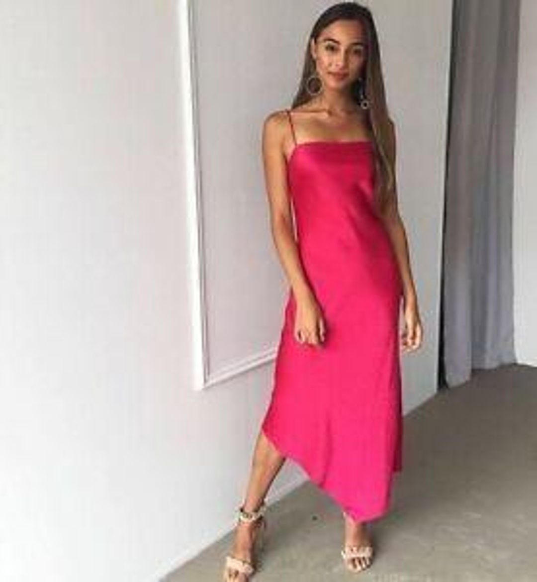 Camilla and Marc Sirocco Slip Dress Fuschia Size 6 for rent on The Volte - main image