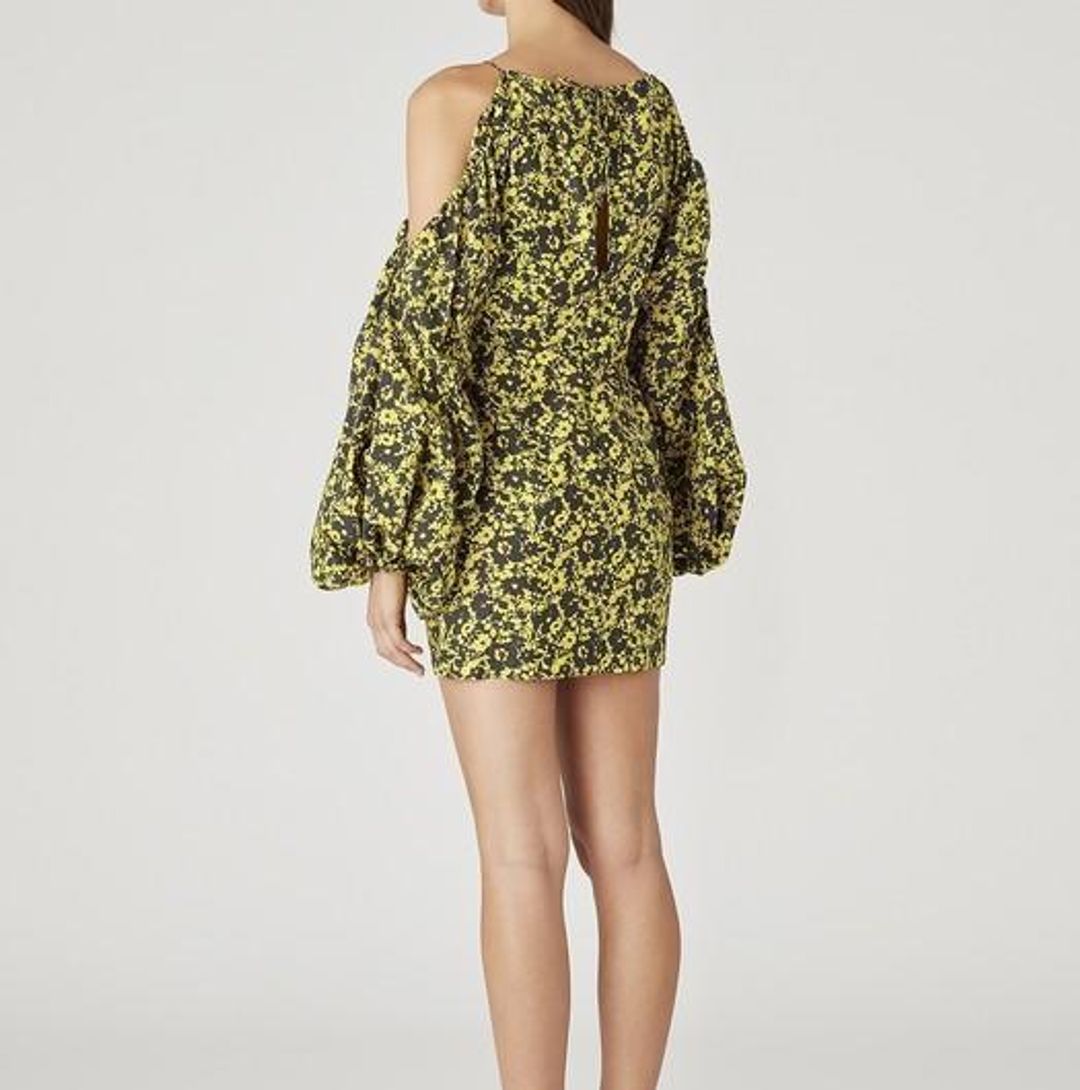 Camilla and Marc Monet Mini Dress Yellow Size 8 for rent on The Volte - main image