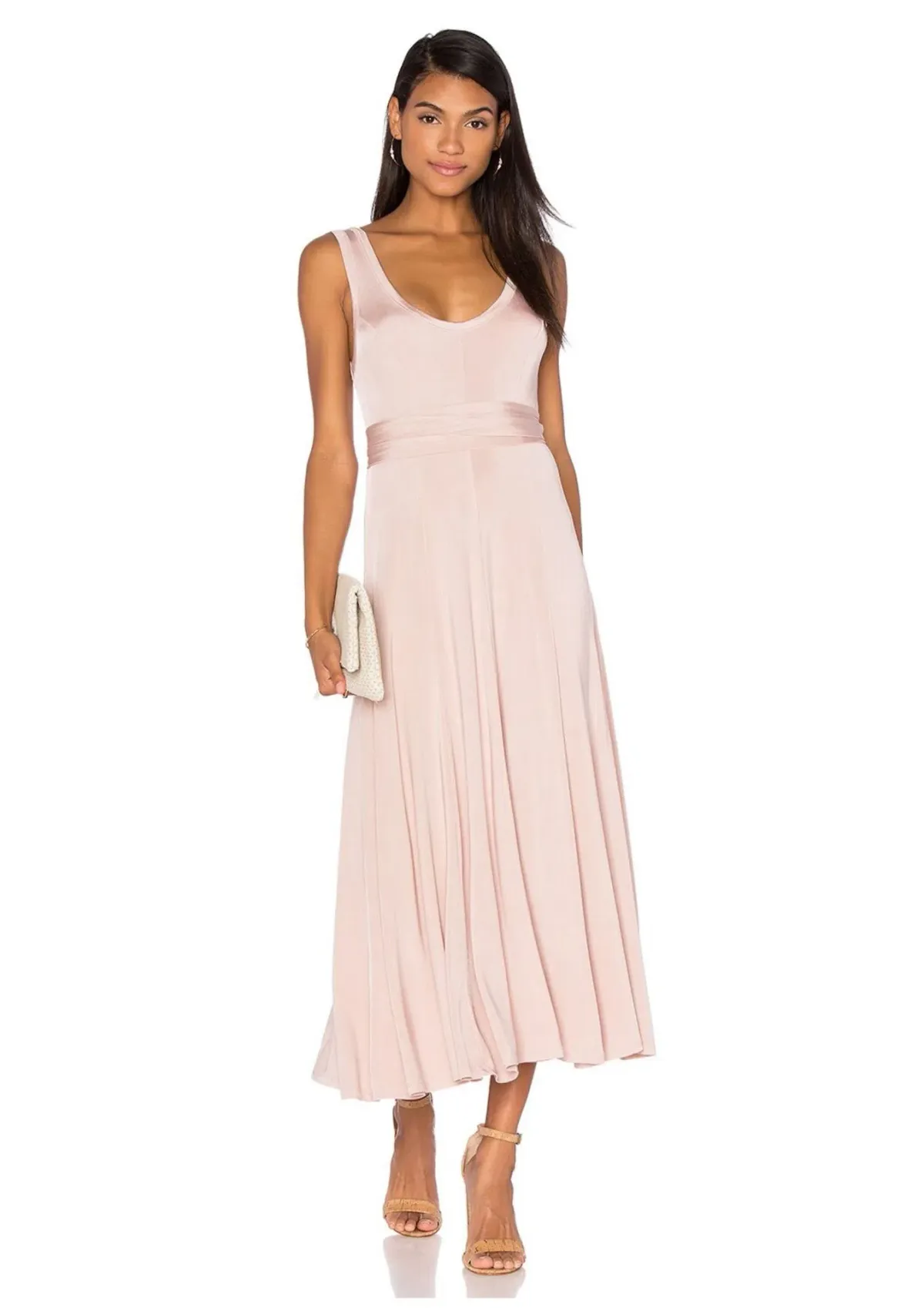 Zimmermann Chroma Slinky Dress Soft Nude Pink Size 0 / AU 8 - Image 1