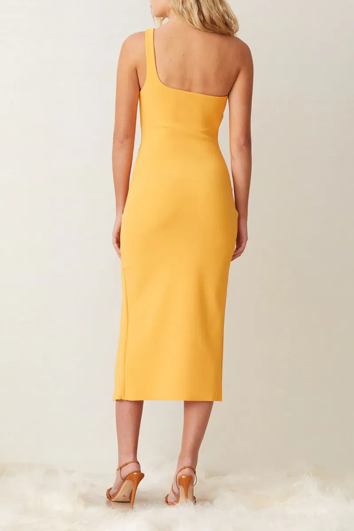 Bec & Bridge Ariel Midi Dress Yellow Size 10 - Image 2