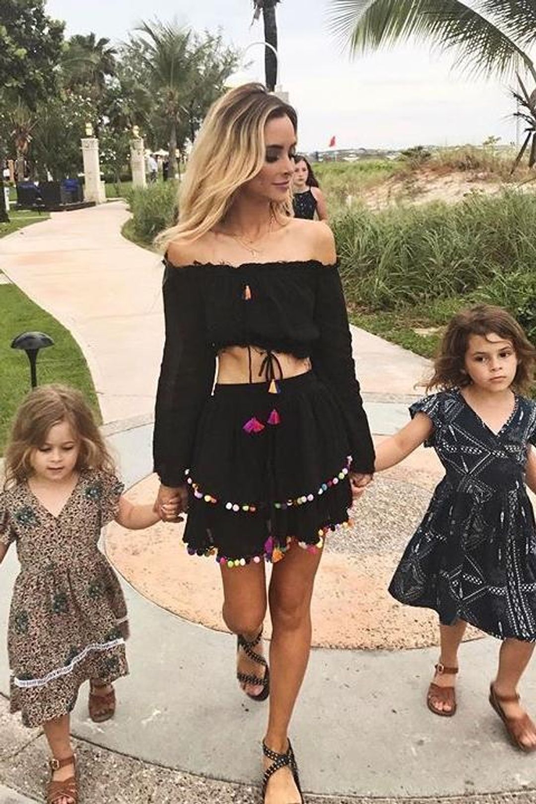 Majorelle Calypso Top and Mini Skirt Set Black Size 6 for rent on The Volte - main image