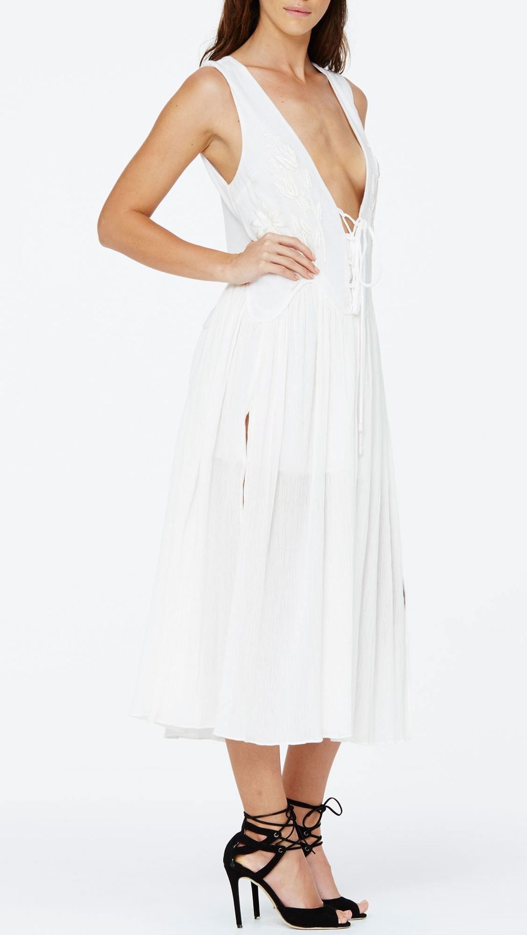 Alice McCall Wild Aster Dress White Size 4 for rent on The Volte - main image