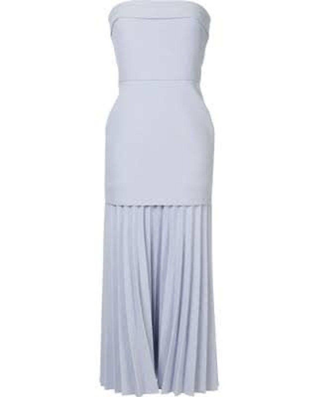LINEAR CREPE PLEAT STRAPLESS DRESS for rent on The Volte - main image