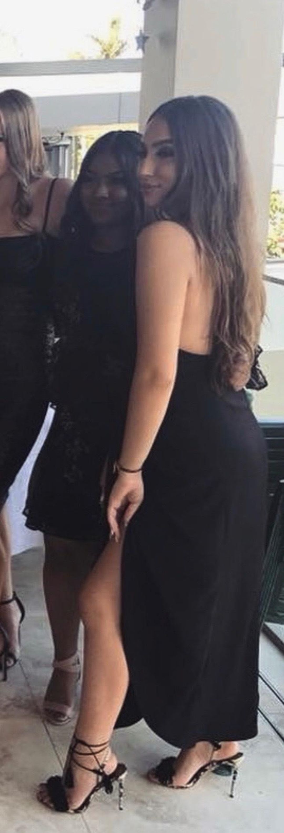 Voltaire Backless Draped Midi Dress for rent on The Volte - main image