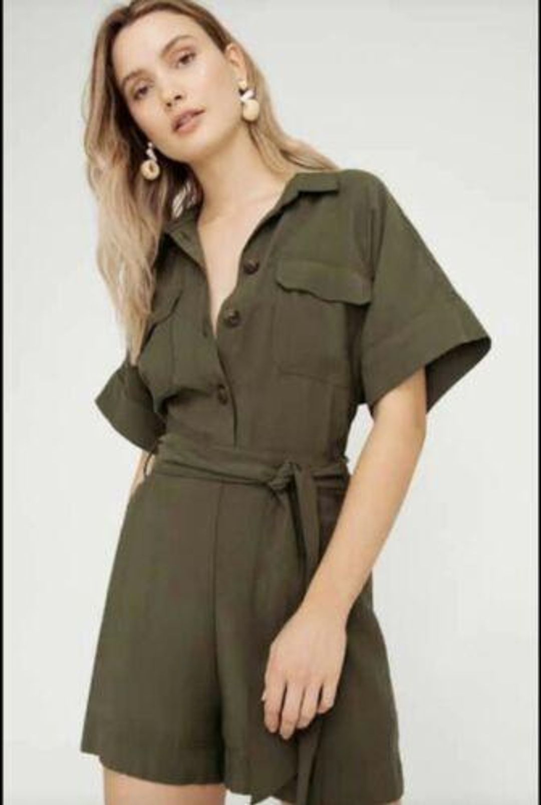 Sheike Rivalry Playsuit Khaki Size 12 for rent on The Volte - main image