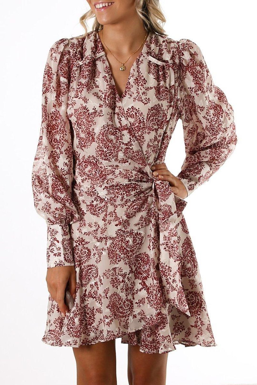 Elliatt Granite Dress - Whiteberry for rent on The Volte - main image