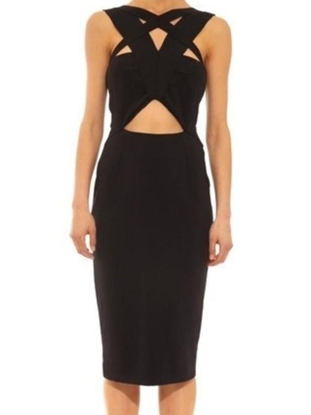 Shakuhachi Strappy Odyssey Dress in Black Size 6 for rent on The Volte - main image