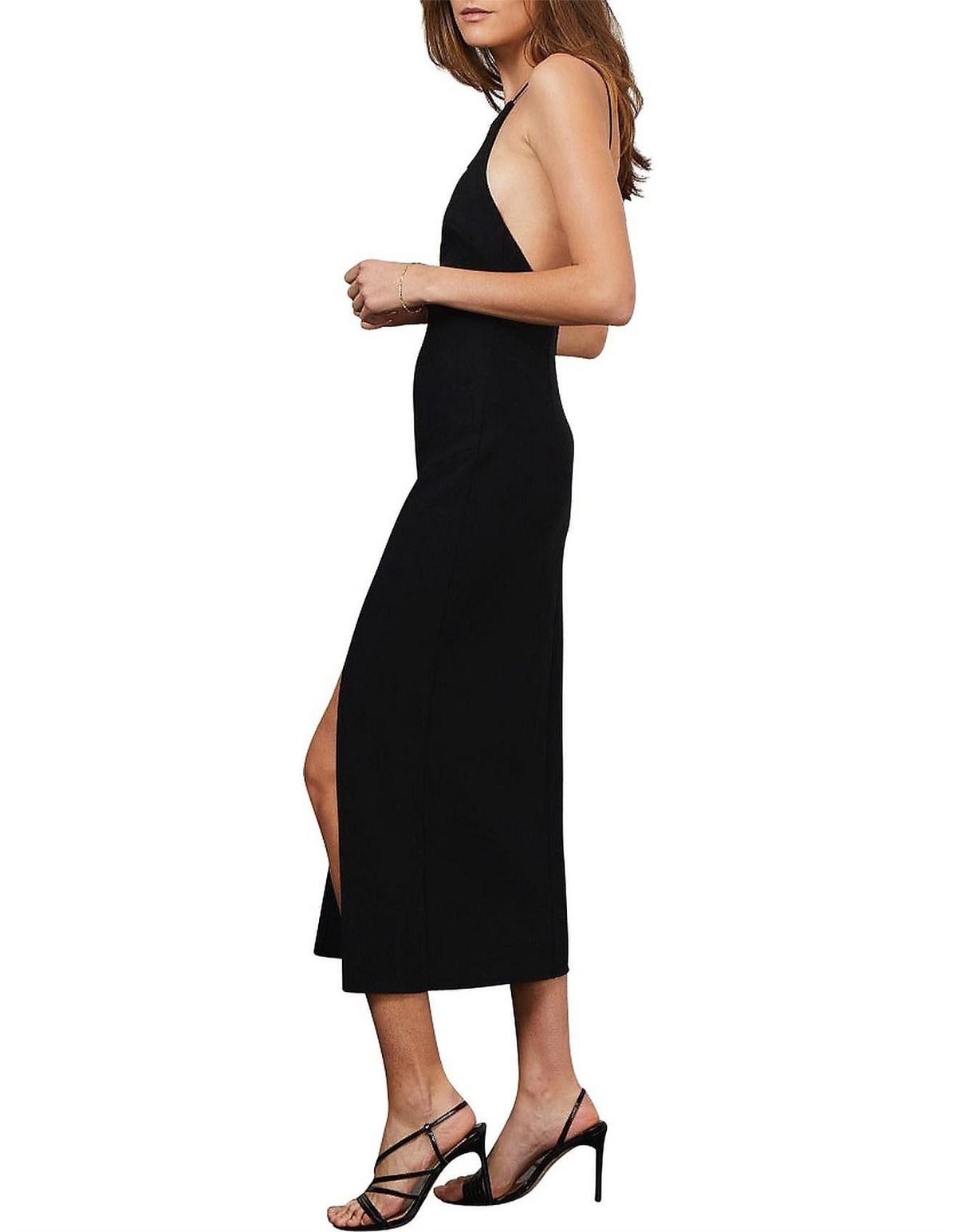 Bec & Bridge Margaux Low Back Dress Black Size AU 8 - Image 3
