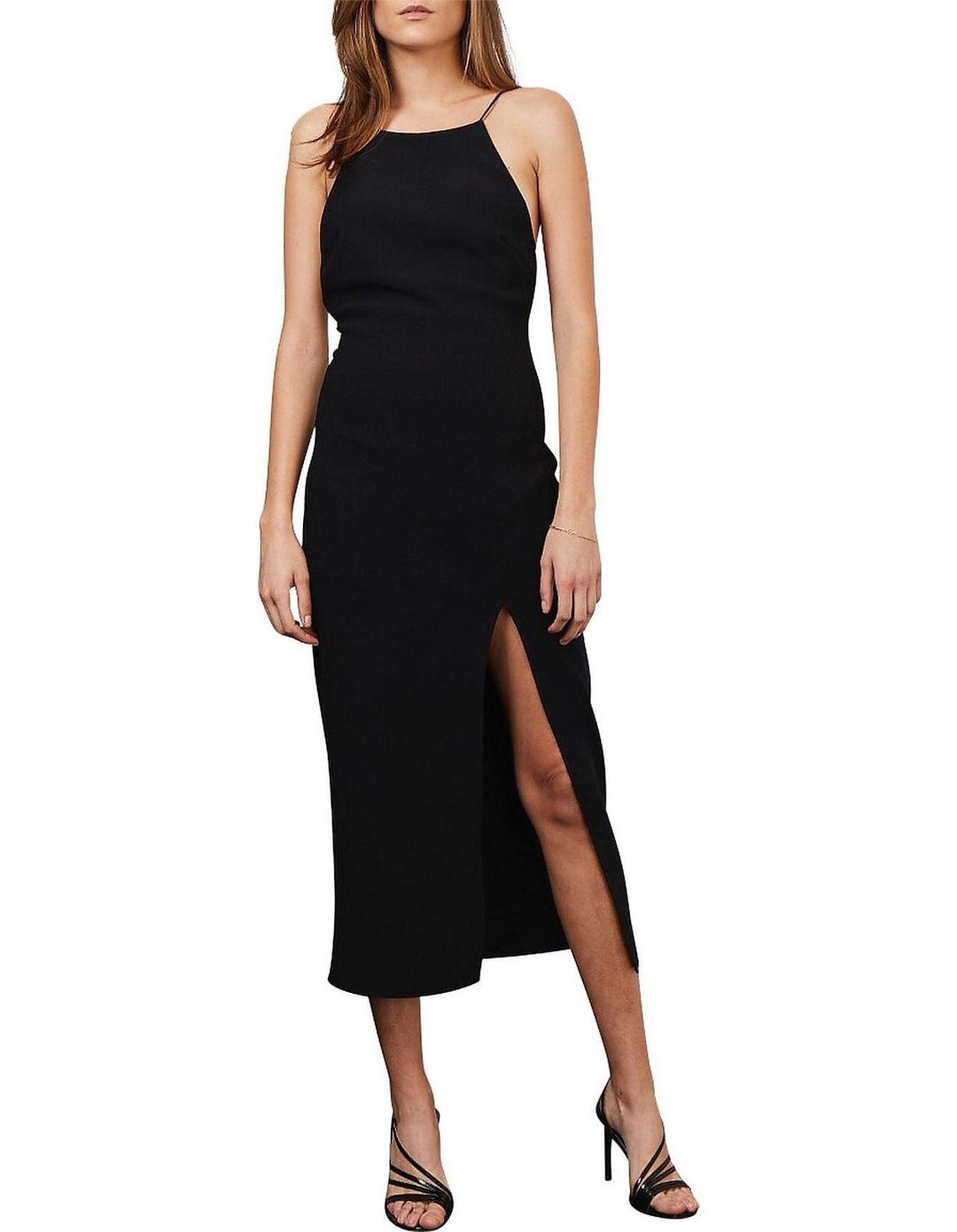 Bec & Bridge Margaux Low Back Dress Black Size AU 8 for rent on The Volte - main image