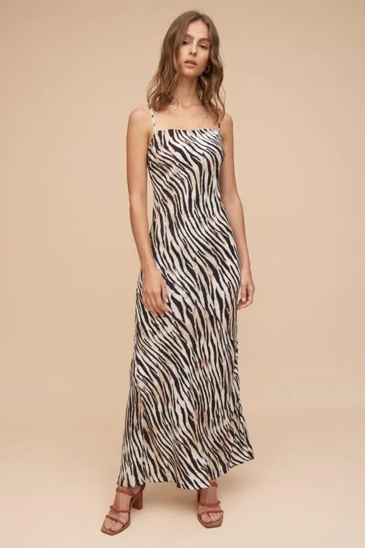 Tigerlily Slip Dress Print Size 6 - Image 1