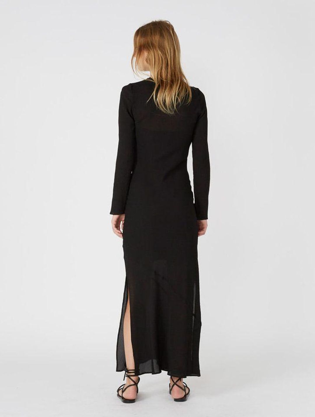 Sir The Label Indre Long Sleeve Dress Black Size AU 6 for rent on The Volte - main image