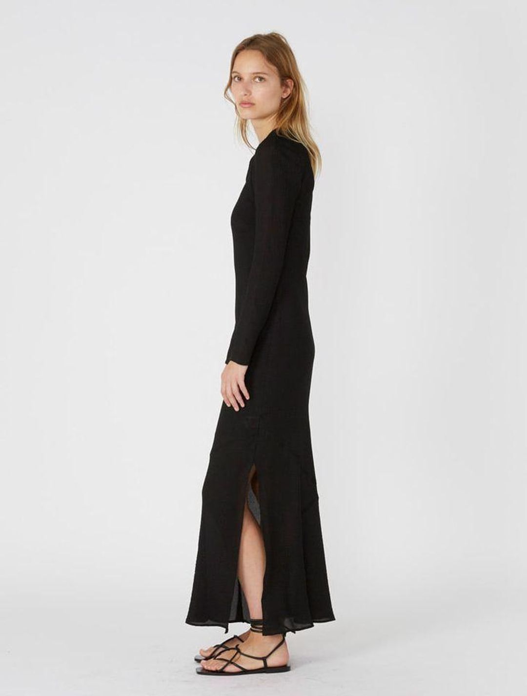 Sir The Label Indre Long Sleeve Dress Black Size AU 6 for rent on The Volte - main image