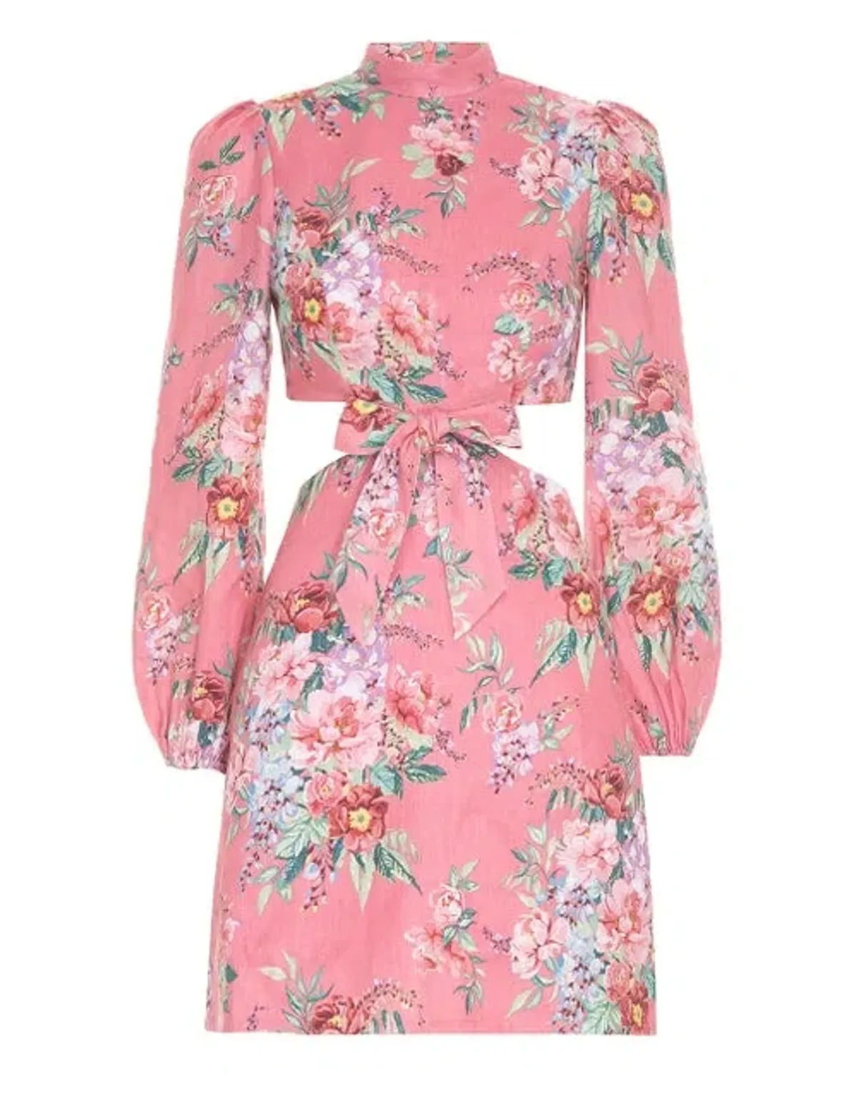 Zimmermann The Bellitude Bow Front Dress in Watermelon Size 6 - Image 4