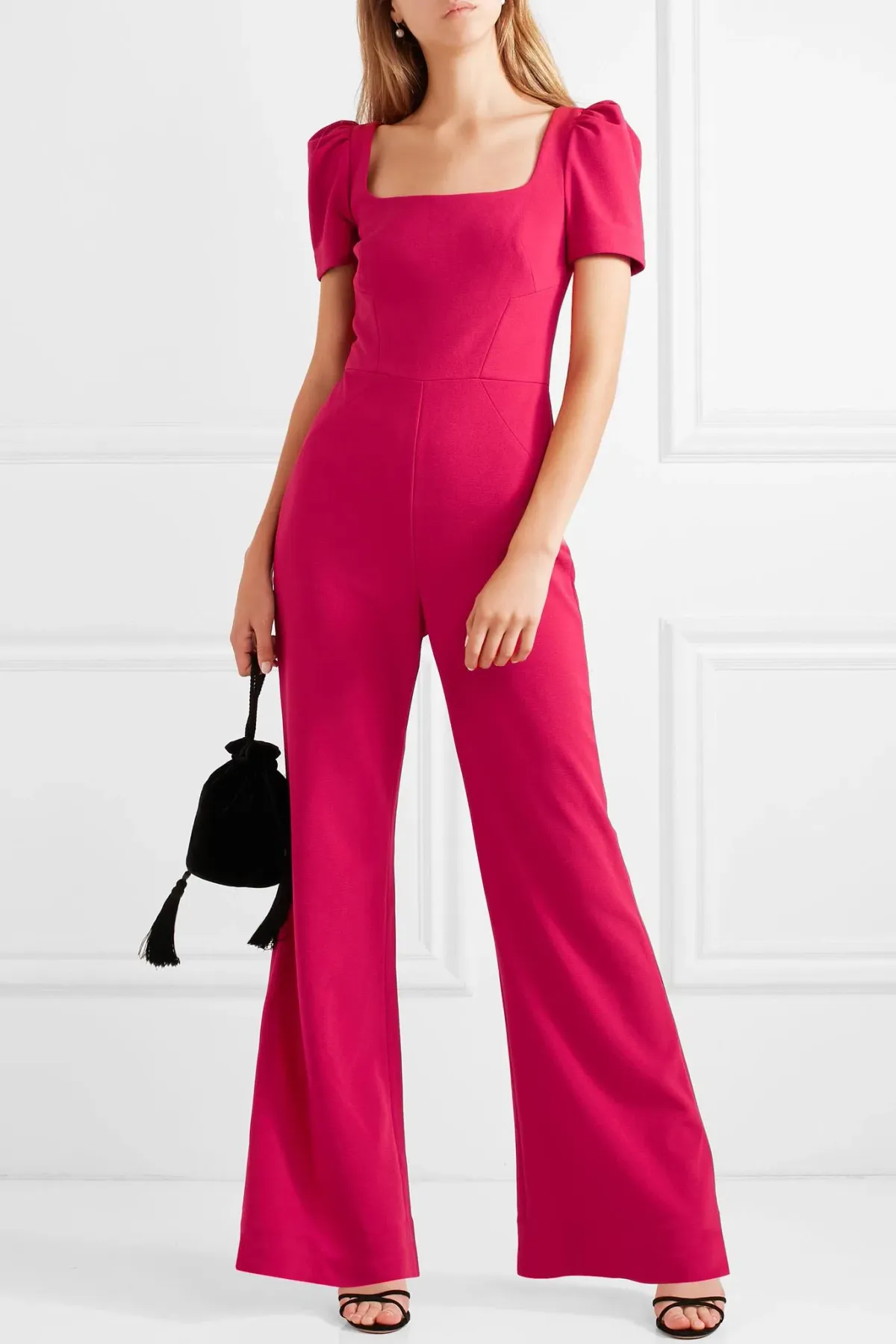 Rebecca Vallance Pink poppy bow detailed Jumpsuit - Image 2