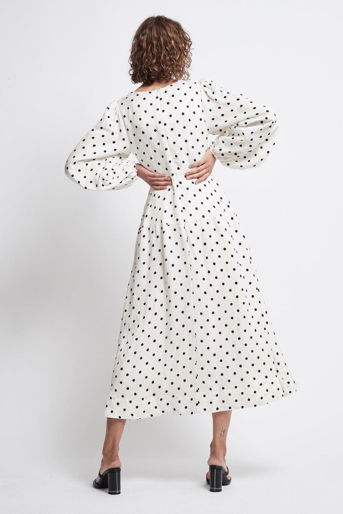 Aje Liberation Blouson Midi Dress - Image 4