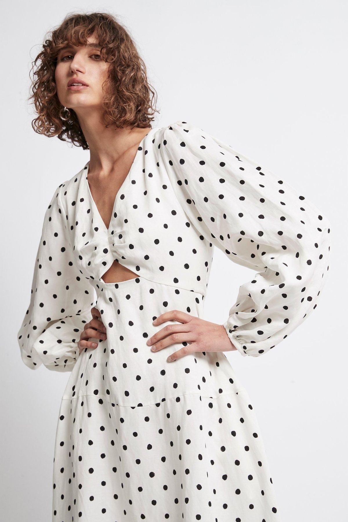 Aje Liberation Blouson Midi Dress - Image 3