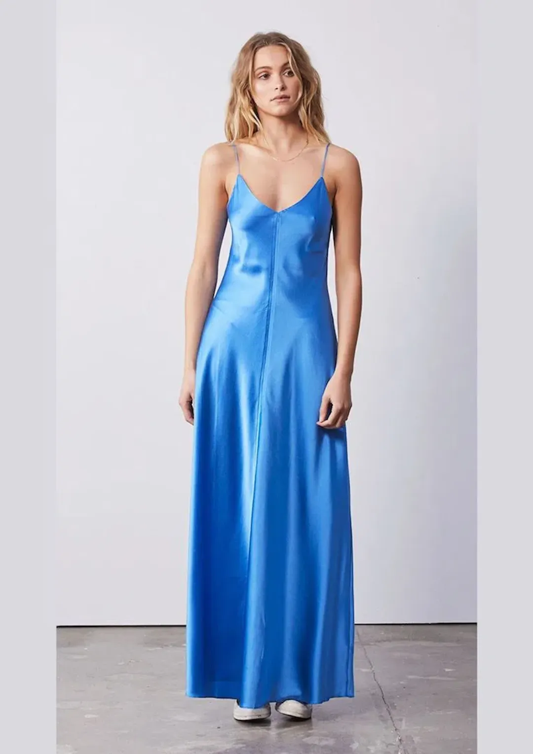 Ena Pelly Clare Slip Dress in Electric Blue Size 10 for rent on The Volte - main image