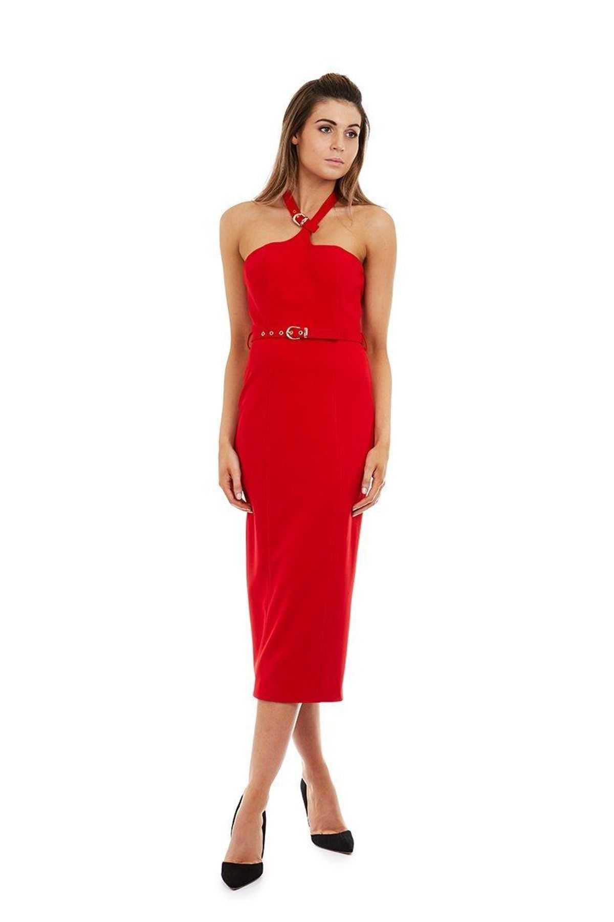Georgy Collection Athena Dress Red Size M  - Image 2