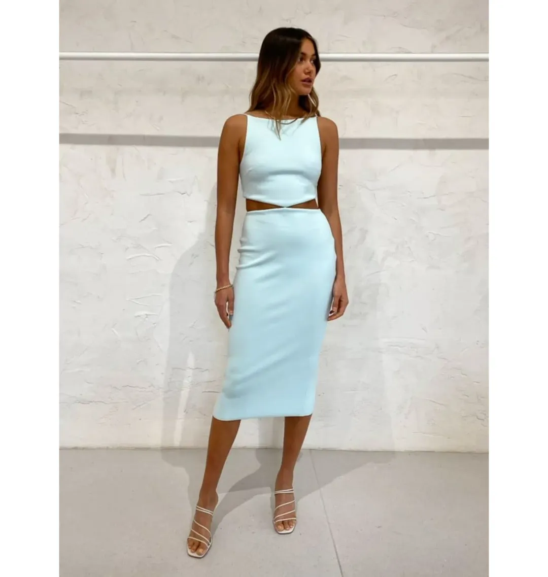 Bec & Bridge Scout Midi Dress in Mint Size AU 10 for rent on The Volte - main image