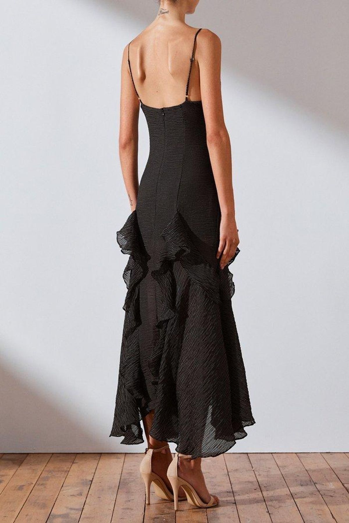 Shona Joy Charlotte Ruffle midi dress - Image 2