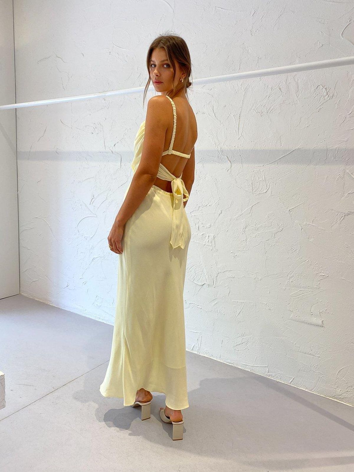 Bec & Bridge Mala Midi Dress Butter Size 10 - Image 3