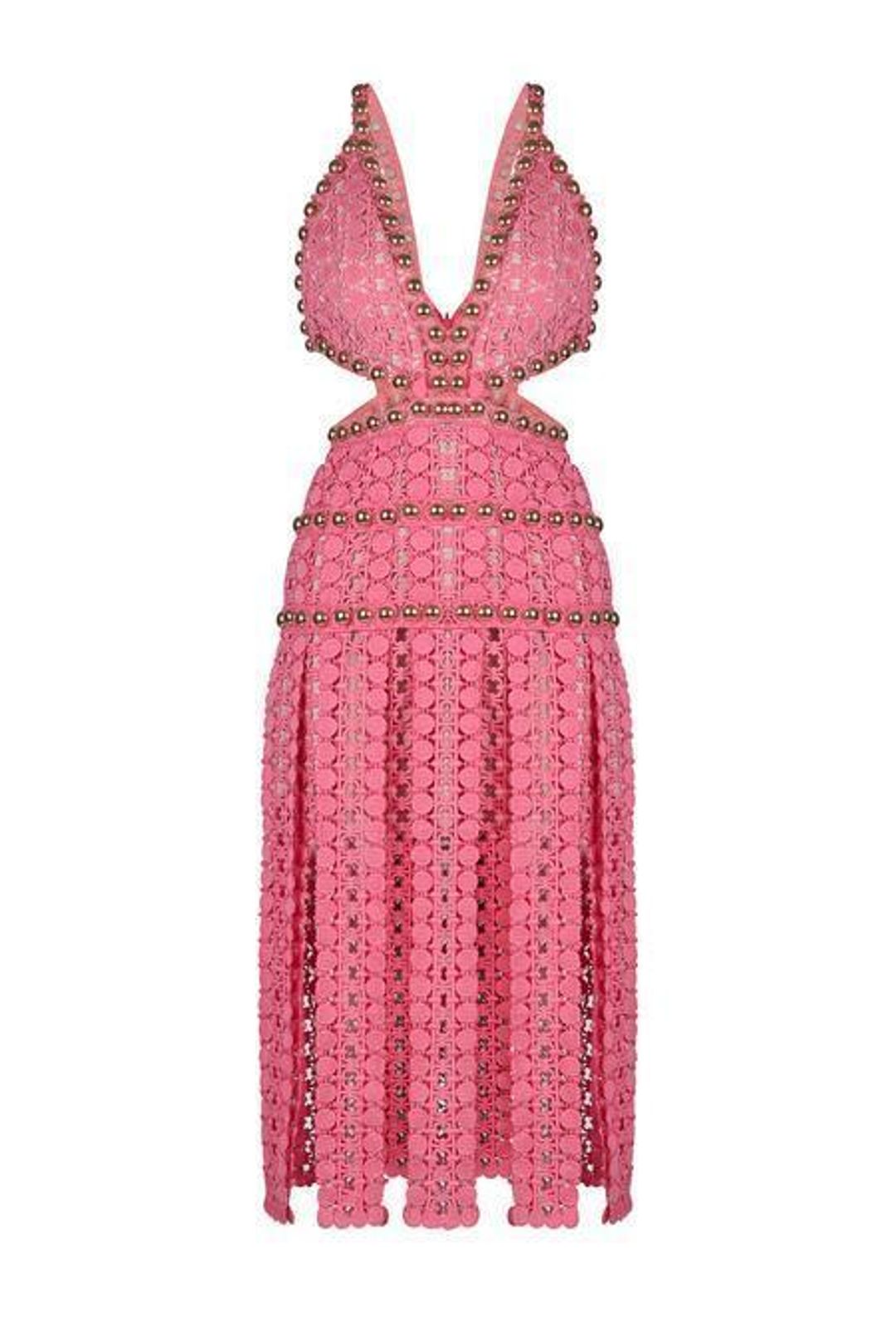 Thurley Titan Midi Dress Pink Size 6 for rent on The Volte - main image