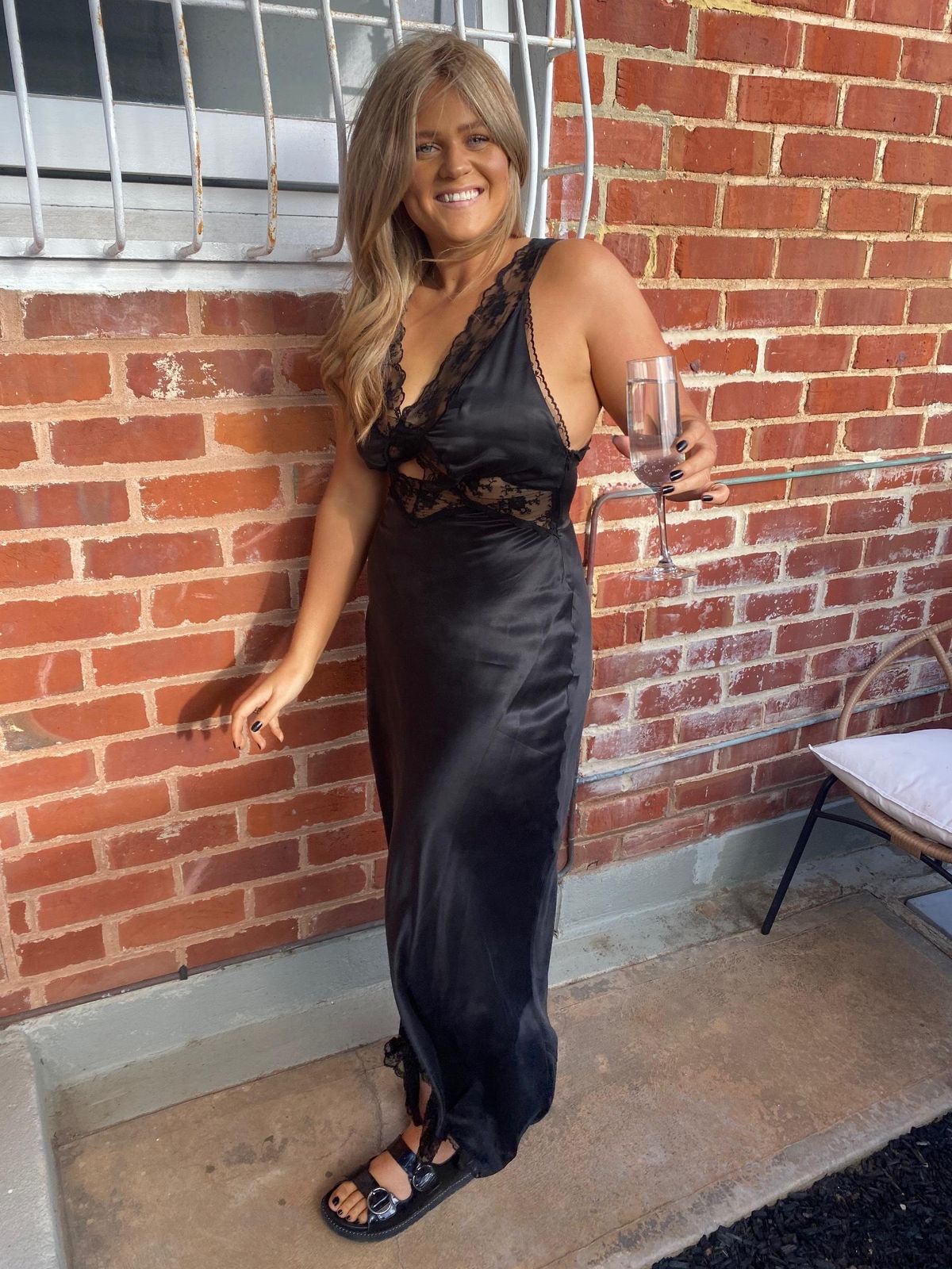 Sir The Label Aries Cut Out Dress Midi Black Size 3 | AU 12 - Image 3