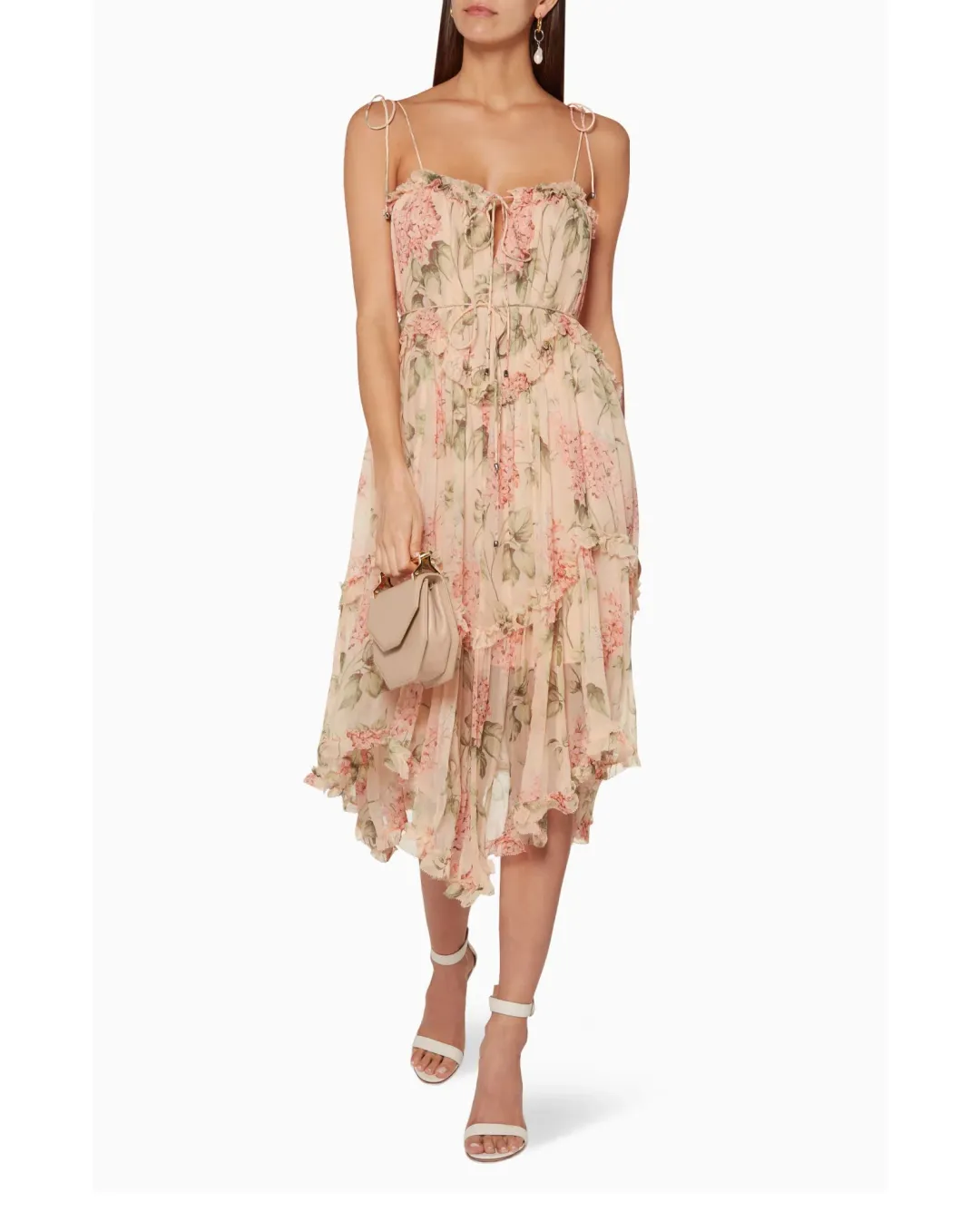Zimmermann Silk Prima Hydrangea Floating Dress Floral Size 1/ AU 10 for rent on The Volte - main image