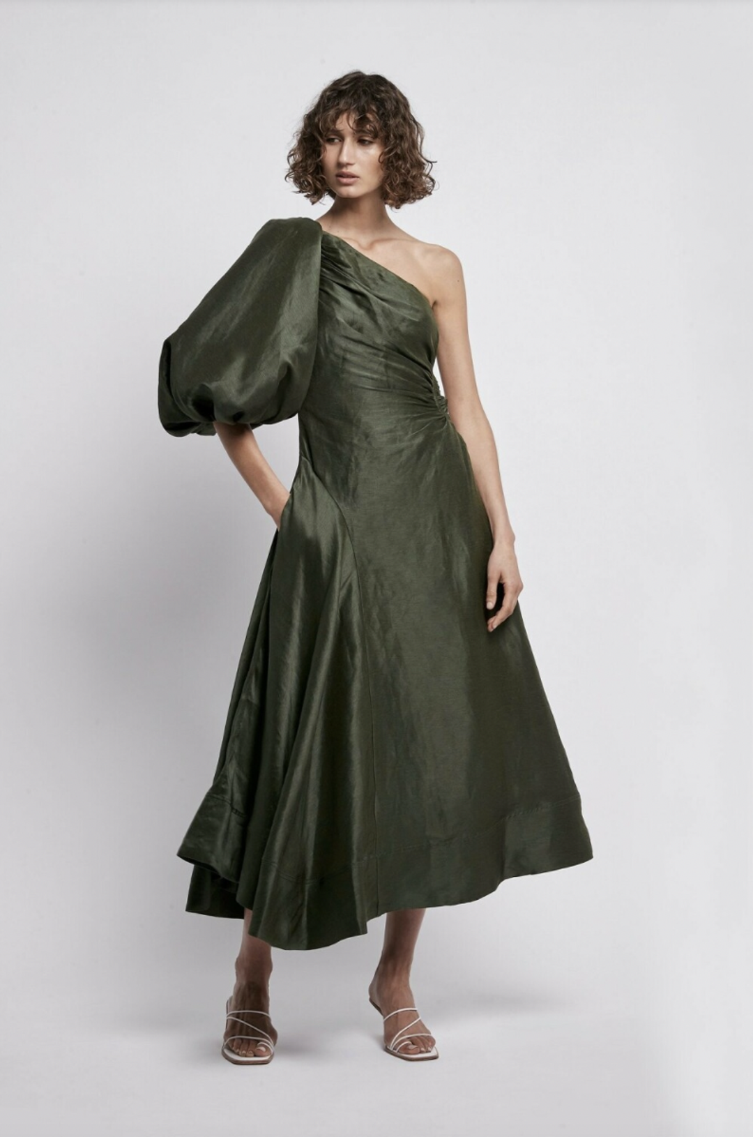 AJE CONCEPT DRESS- BONSAI GREEN  for rent on The Volte - main image