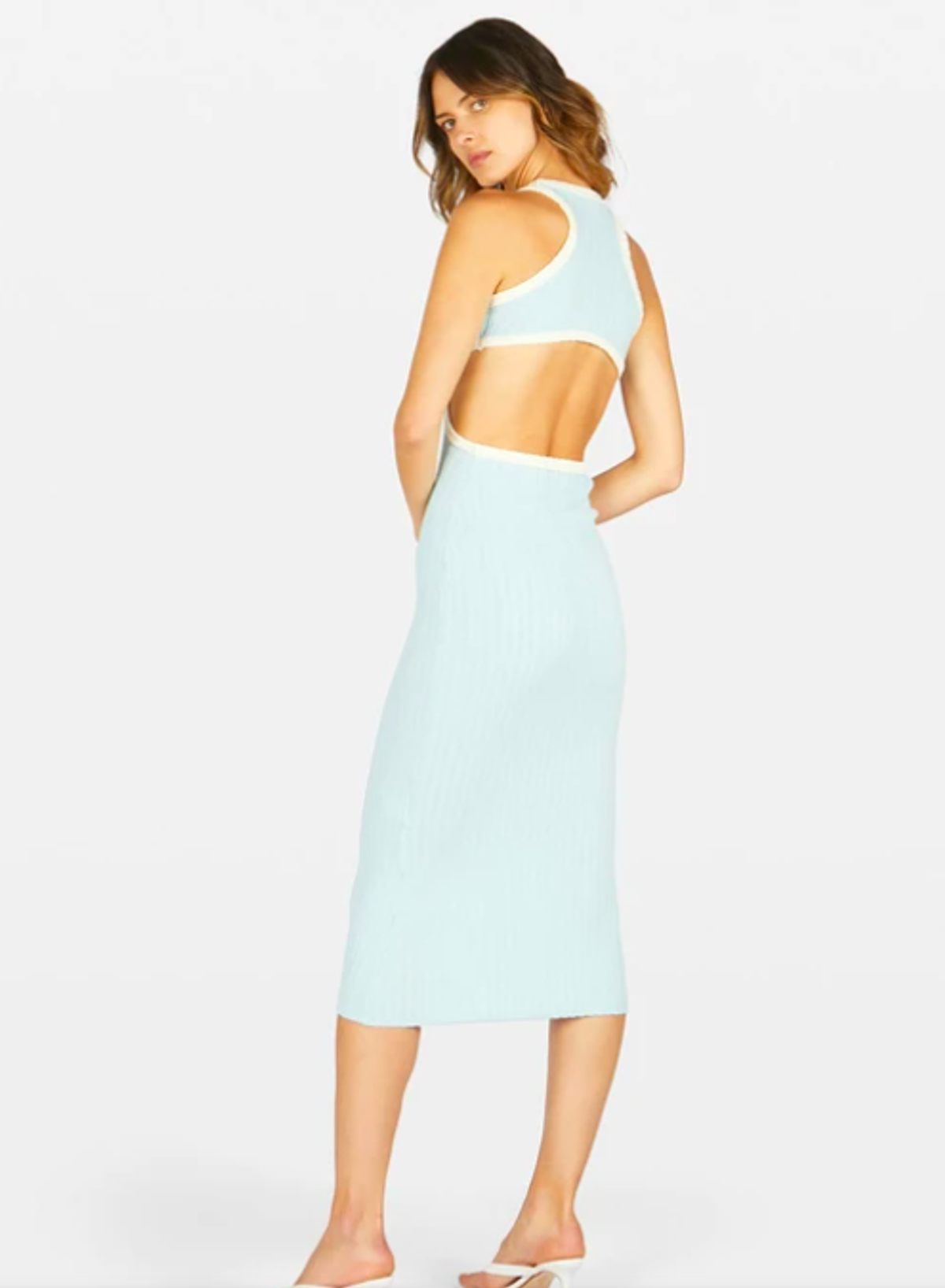 Tuchuzy Sideshow Dress Light Blue and Ivory - Image 3