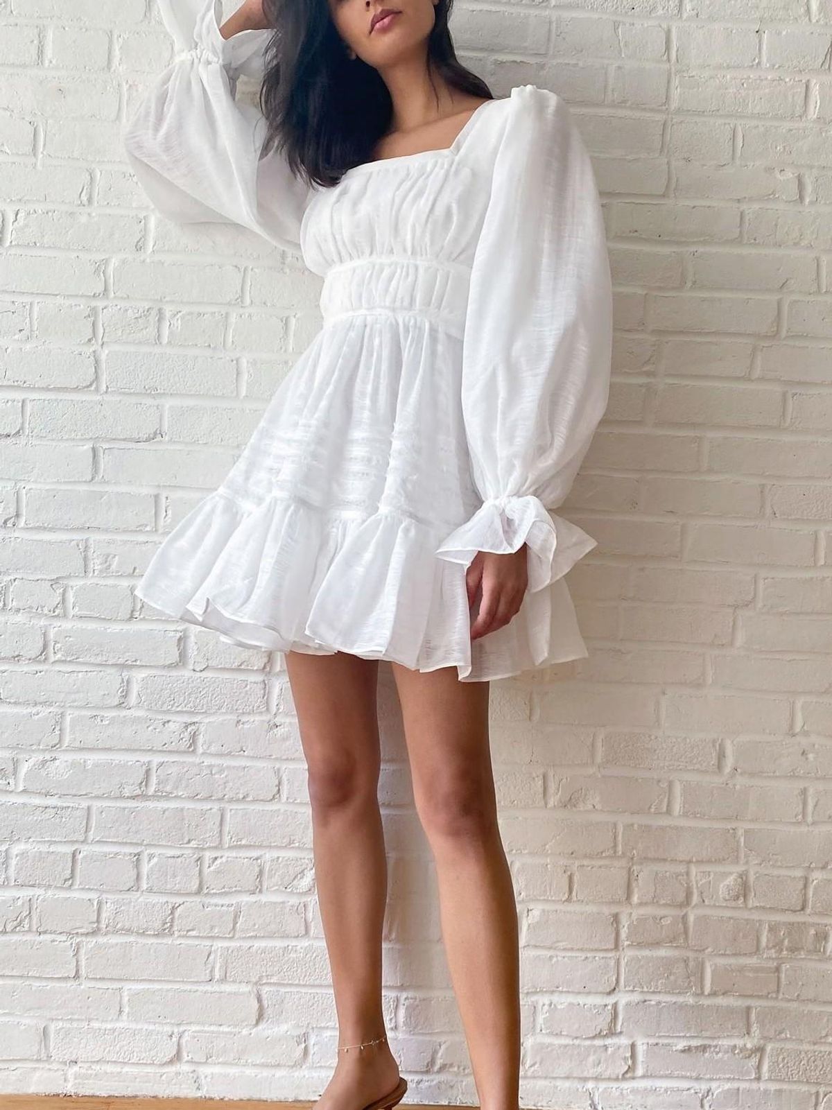 Aje Impression Dress White Size 6 - Image 6