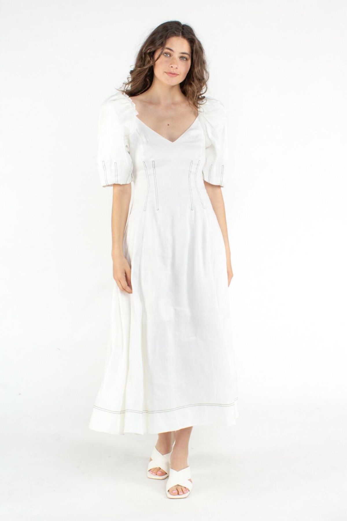Aje Grove Dress White Size 6 - Image 4