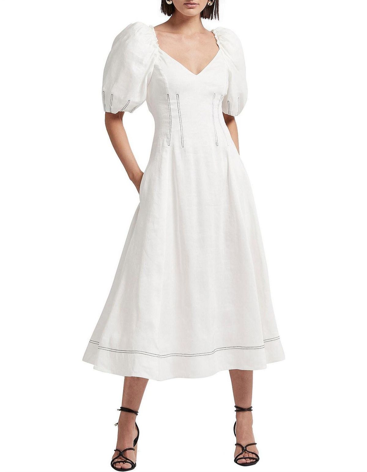 Aje Grove Dress White Size 6 - Image 1