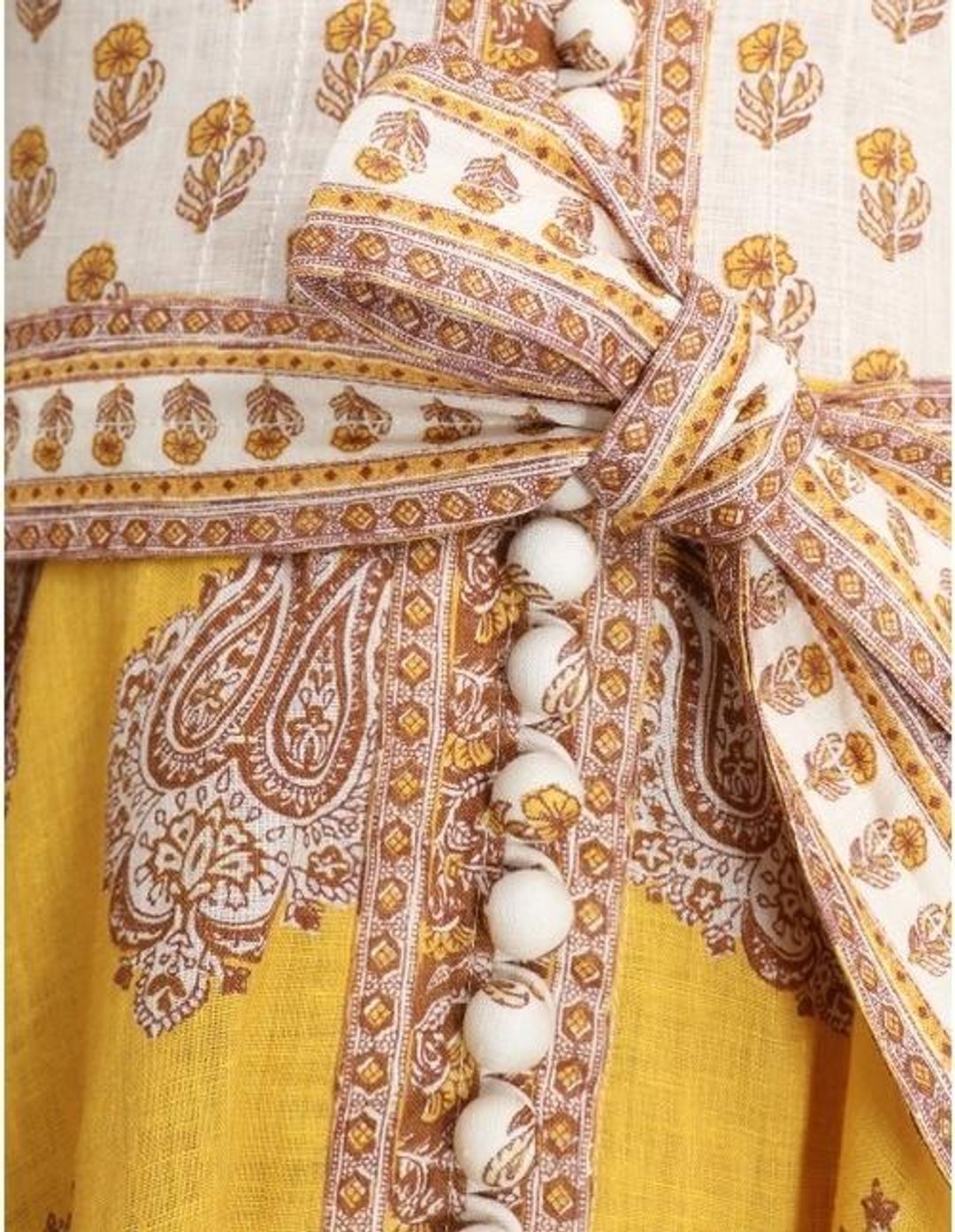 Zimmermann Bonita Buttoned Dress Print Size 0/AU 8 for rent on The Volte - main image