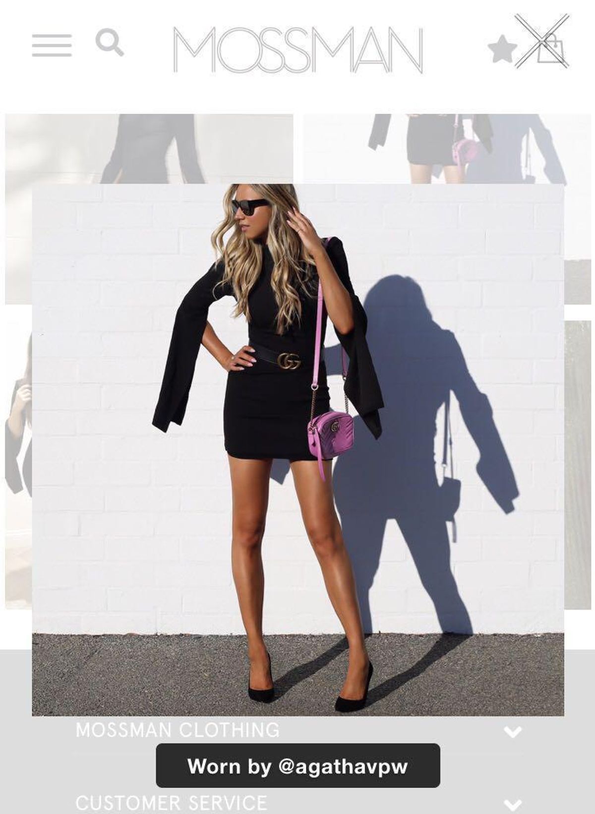 MOSSMAN SENSE OF MYSTERY DRESS (BLACK) - SIZE 10 - Image 2