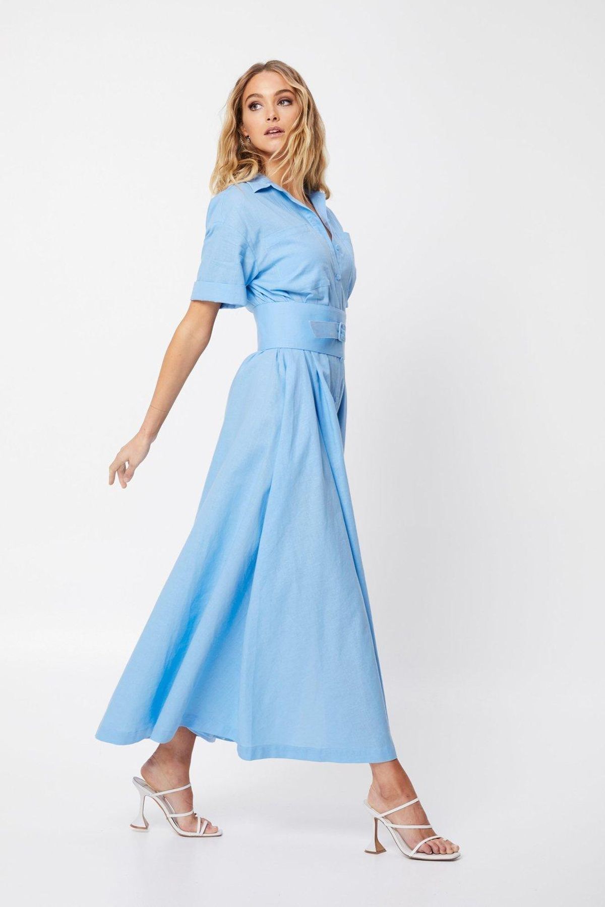 MOSSMAN THE BLUE LIGHT DRESS  - SIZE 6 - Image 4